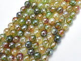 Mystic Coated Rainbow Agate, 8mm Faceted Round-BeadXpert