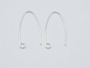 4pcs 925 Sterling Silver Arc Earwire, 20 gauge Earring Hook-Metal Findings & Charms-BeadXpert