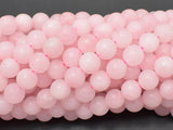 Matte Rose Quartz Beads, 8mm Round beads-Gems: Round & Faceted-BeadXpert