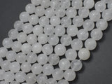 White Jade Beads, Round, 8mm(8.5mm)-Gems: Round & Faceted-BeadXpert
