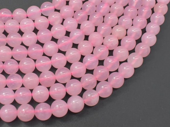 Rose Quartz Beads, 8mm (8.4mm) Round Beads-BeadXpert