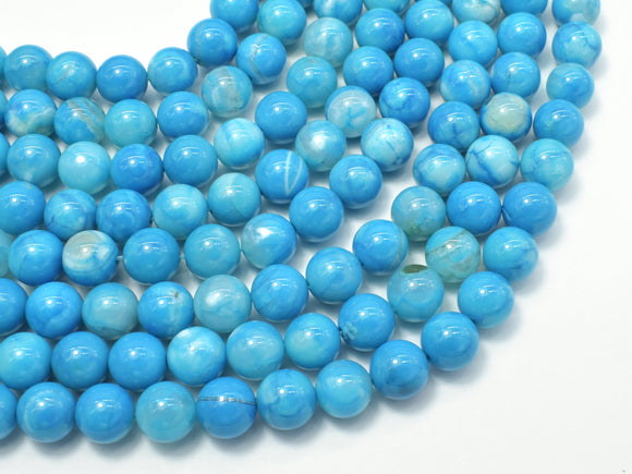 Blue Fire Agate, 8mm (8.3mm) Round-Agate: Round & Faceted-BeadXpert