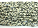Matte Dalmation Jasper Beads, 4mm Round Beads-BeadXpert