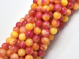 Jade - Yellow & Orange, 8mm Round-BeadXpert