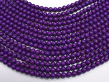 Purple Howlite, 6mm Round Beads-BeadXpert