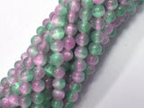 Selenite - Green & Purple, 6mm (6.5mm)-BeadXpert