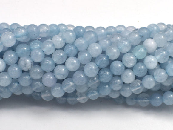 Jade - Aquamarine, 4mm (4.5mm), Round-BeadXpert