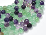 Fluorite Beads, Rainbow Fluorite, 10mm (9.8mm) Round-BeadXpert