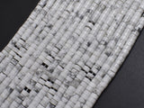 White Howlite, 2x4mm, Heishi Disc-BeadXpert