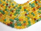 Rainbow Agate Beads, Round, 8mm, 15.5 Inch-BeadXpert