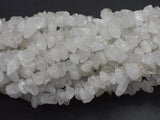 Clear Quartz, 4mm - 10mm Chips Beads, 33 Inch-BeadXpert