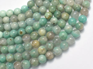 Amazonite Beads, 8mm Round-BeadXpert