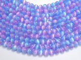 Selenite - Purple & Blue, 8mm (8.5mm) Round-BeadXpert