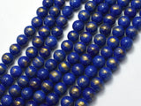 Mashan Jade - Lapis Blue, 8mm (8.5mm) Round-BeadXpert