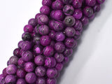 Gray Picture Jasper - Purple, 8mm (8.5mm)-BeadXpert