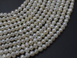 Fresh Water Pearl - White, Approx. 4-5mm Potato, 14 Inch