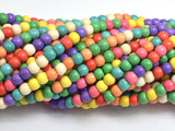 Howlite Beads, Multicolored, 4mm, 15 Inch-BeadXpert