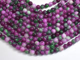 Jade - Ruby & Green, 6mm Round-BeadXpert