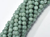 Malaysia Jade Beads- Burma Jade Color, 8mm (8.5mm) Round-BeadXpert