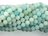 Matte Amazonite Beads, 8mm Round Beads