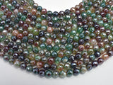 Mystic Coated Rainbow Agate, 8mm Faceted Round-BeadXpert