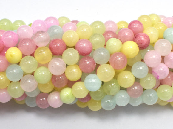 Jade - Multi Color, 6mm (6.5mm)-BeadXpert