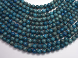 Gray Picture Jasper - Blue, 8mm (8.5mm)-BeadXpert