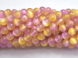 Selenite - Pink & Yellow, 8mm (8.5mm)-BeadXpert