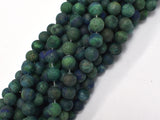 Matte Azurite Malachite Beads, 8mm Round Beads-BeadXpert