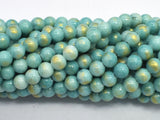 Mashan Jade - Green & Blue, 6mm (6.5mm) Round-BeadXpert