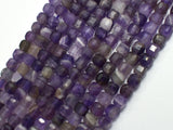 Amethyst, 5.5x5.5mm Faceted Cube Beads, 13 Inch-BeadXpert