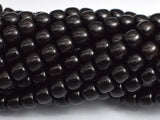 Black Sandalwood, 7x8mm Drum Beads, 30 Inch-BeadXpert