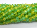 Selenite - Green & Yellow, 6mm (6.5mm)-BeadXpert