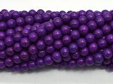 Purple Howlite, 6mm Round Beads-BeadXpert