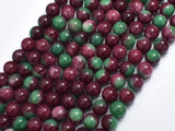 Jade - Red & Green, 8mm Round-BeadXpert