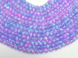 Selenite - Purple & Blue, 6mm (6.5mm) Round-BeadXpert