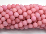 Matte Jade - Rose Pink, 8mm Round-BeadXpert