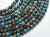 Blue Calsilica Jasper Beads, 6mm (6.3mm) Round Beads-BeadXpert