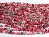 Jade - Red & Green, 4mm Round-BeadXpert