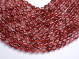 Quartz - Red, 8mm (7.8mm) Round-BeadXpert