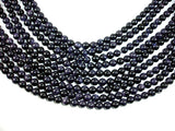 Blue Goldstone Beads, 8mm Round Beads