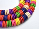 Howlite-Multicolor, 18x3.5mm Disk Beads-BeadXpert