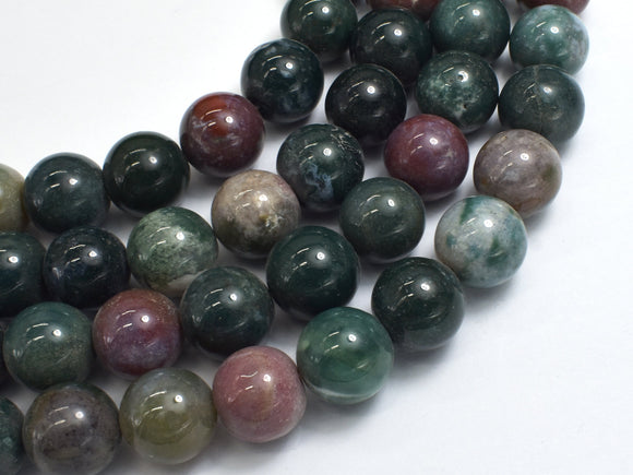 Indian Agate Beads, Fancy Jasper Beads, 14mm Round-BeadXpert