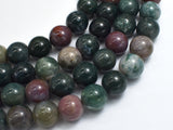 Indian Agate Beads, Fancy Jasper Beads, 14mm Round-BeadXpert