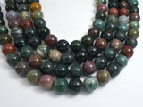 Indian Agate Beads, Fancy Jasper Beads, 14mm Round-BeadXpert