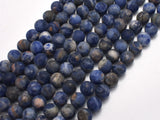 Matte Sodalite Beads, 8mm, Round Beads-BeadXpert