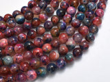 Agate - Multi Color, 8mm Round-BeadXpert