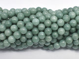 Malaysia Jade Beads- Burma Jade Color, 6mm  Round Beads