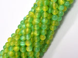 Selenite - Green & Yellow, 6mm (6.5mm)-BeadXpert