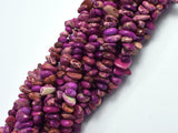 Impression Jasper-Purple, 5-10mm Pebble Chips Beads, 33 Inch-BeadXpert